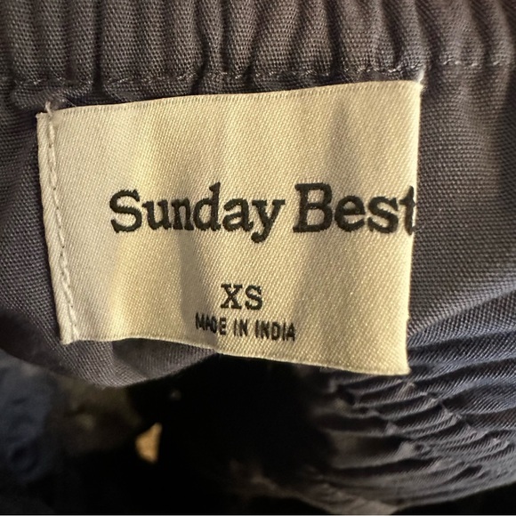 Aritzia Sunday Best Martine Poplin Midi Dress Blue Grey Midi Dress - Picture 12 of 16